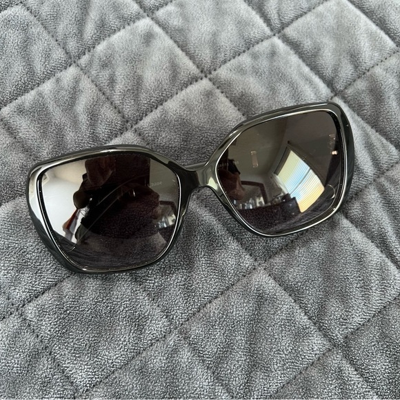 Chloe sunglasses black large round squared women - Picture 1 of 13